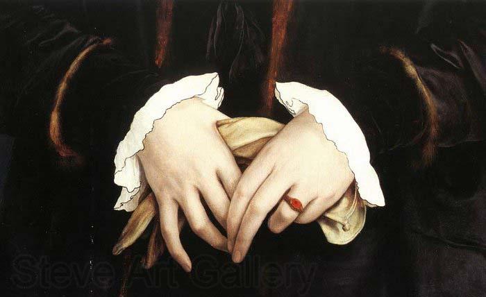 HOLBEIN, Hans the Younger Christina of Denmark Germany oil painting art
